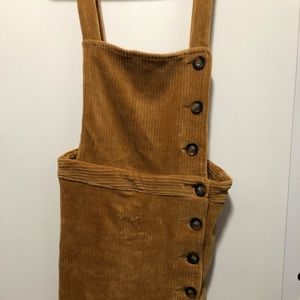 Brand New corduroy overall dress